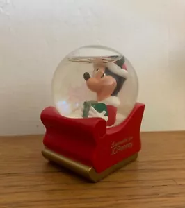 Disney Miniatur Mickey Mouse Schneekugel, Weihnachten 2003, für JC Penney von Tic Toc - Bild 1 von 5