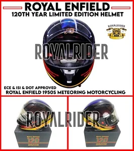 Fits Enfield 1950s METEORING MOTORCYCLING 120th Year Limited Edition Helmet - Picture 1 of 15