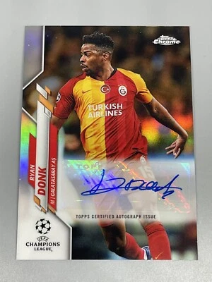 Ryan Donk 2019-20 Topps Chrome UEFA Champions League Auto Galatasaray 🇳🇱 - Image 1 of 2