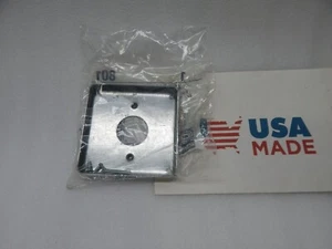 10 pcs 4" square cover for exposed work raised 1/2" single receptacle 1.406" - Imagen 1 de 2