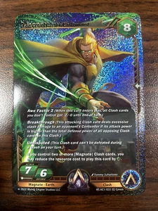 Magnate, The Undisputed AC1-037 Epic Foil Kickstarter - Alpha Clash TCG - NM - Bild 1 von 2