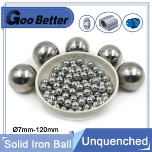 Solid Iron Ball Diameter 7 8 9 10 11 12 13 14 15 to 120mm Unquenched Steel Balls - Picture 1 of 5