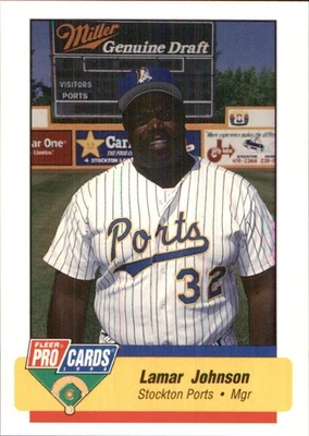 Lamar Johnson 1994 Fleer ProCards #1708 RC Stockton Ports *AutographDen* - Image 1 of 2