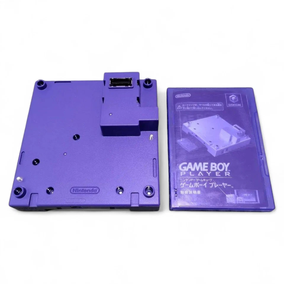 NINTENDO GameCube Gameboy Player Adapter Violet Blue + Start-Up Disc Tested #432 - Image 1 of 4