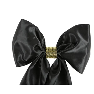 50 Gold Rhinestone Bow Covers - 8 Row - wedding chair sash reusable - Picture 1 of 5