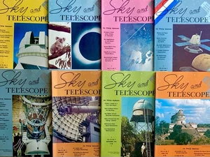SKY AND TELESCOPE MAGAZINE 1976 MIXED SET OF 8 - Imagen 1 de 9