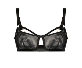 Bordelle Mari Longline Bodice Black Gold Hardware  SS Xx1387