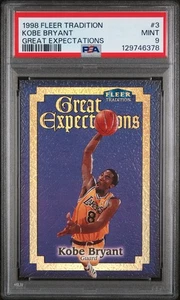 1998 Fleer Tradition Kobe Bryant Great Expectations #3 PSA 9 Mint Lakers Fresh - Bild 1 von 2