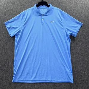 Nike Dri-FIT Polo Shirt Mens 3XL Tall Blue Golf Performance CU9792-412 3XL-T - Picture 1 of 10