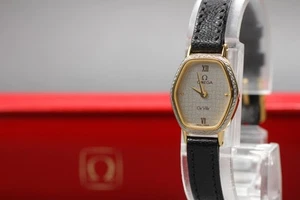 OMEGA De Ville 1387 QZ Damenuhr GP Push Crown Original Band Buckle Box - Bild 1 von 10