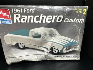Vintage 1997 AMT ERTL 1/25 Scale 1961 Ford Ranchero Custom Truck Model Kit Lesen - Bild 1 von 15
