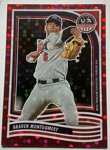 2024 Panini Stars and Stripes - Braden Montgomery #95 Red /199 (RC) - Picture 1 of 2