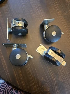 Ruedas giratorias de 3" Juego de 4 ruedas de vástago giratorio sin tornillos - Imagen 1 de 7
