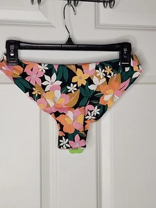 NWT- VOLCOM- HAD ME AT ALOHA-CHEEKINI Bikini Bottom Ribbed Size Small Reail $52 - Picture 1 of 13