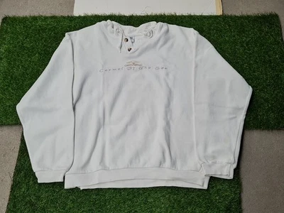 90 年代疯狂衬衫夏威夷“Carmel By The Sea”运动衫男式 M 码(23×26)美国 — 第 1/4 张图片