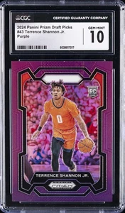 2024 Panini Prizm Draft Picks Purple #43 Terrence Shannon Jr. CGC 10 GEM MINT - Bild 1 von 2