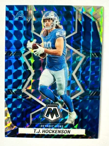 2022 Panini Mosaic T.J. Hockenson BLUE Prizm Card SP #/99 Lions Color Match! - Picture 1 of 3