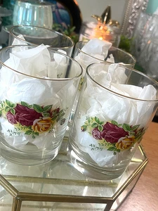 VIER ROYAL ALBERT OLD COUNTRY ROSEN - 4 1/4" DOUBLE OLD FASHION ROCKS BRILLEN - Bild 1 von 10