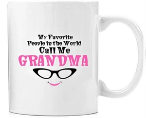 GIFT IDEA FOR GRANDMA New 12 oz White Ceramic Coffee or Tea Mug with Cute Design - Picture 1 of 1