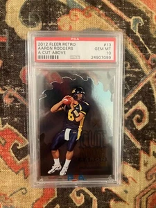 Aaron Rodgers 2012 Fleer Retro A CORTE SUPERIOR PSA 10 gema como nuevo - Imagen 1 de 1