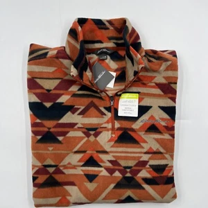 Eddie Bauer Mens Quest Fleece 1/4 Zip Pullover Southwest UltraSoft Anti Pill - Picture 1 of 10