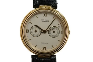 Van Cleef & Arpels Oro Amarillo 18k Colección LA Automático Día Fecha c. 2000s - Imagen 1 de 16