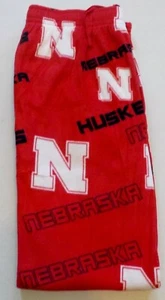 NEBRASKA CORNHUSKERS MENS SLEEP LOUNGE PAJAMAS MICROFLEECE PANTS M L XL 2X NWT - Picture 1 of 2