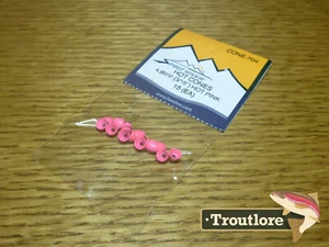 MEDIUM PINK SPIRIT RIVER HOT CONES CONE HEADS - NEW FLY TYING MATERIALS - Picture 1 of 4