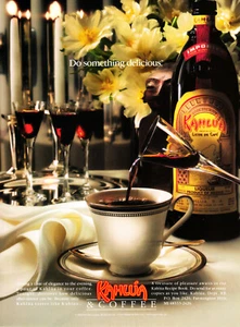 KAHLUA LIQUEUR AD #14 RARE 1993 OUT OF PRINT VINTAGE - Imagen 1 de 2