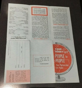 Comité de pasatiempos People To People de Nueva York de 1955 como nuevo se describe ---- - Imagen 1 de 2