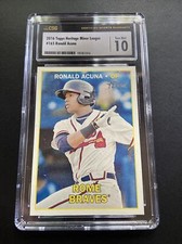 2016 Ronald Acuna Jr. Topps Heritage #165 Minor League CSG Gem Mint 10