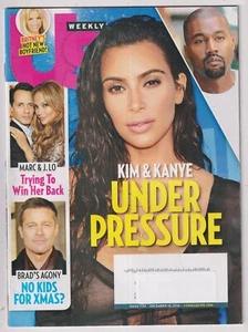 US Weekly December 12, 2016 Kim Kardashian, Kayne West, Marc Anthony, Jennifer L - Picture 1 of 1