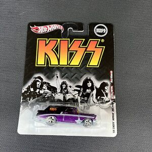 2011 HOT WHEELS POP CULTURE KISS ’56 CHEVY NOMAD DELIVERY PURPLE REAL RIDERS AR1