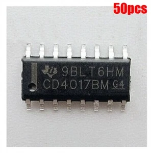 50Pcs Smd Counter/Divider CD4017 4017 SOP-16 New Ic tb - Bild 1 von 2