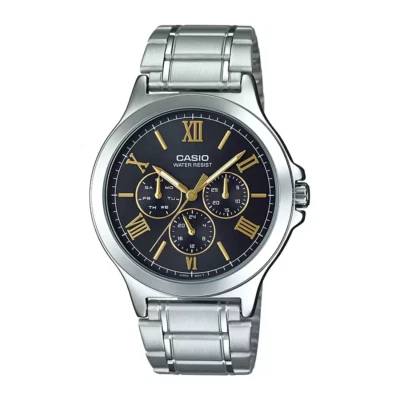 CASIO MTP-V300D-1A2UDF OROLOGIO UOMO ACCIAIO NERO MULTIFUNZIONE 40mm SOTTOCOSTO - Immagine 1 di 3