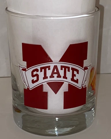 MISSISSIPPI STATE BULLDOGS SHELL OIL GLASS - Mike Leach Cover