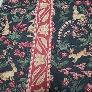Vintage Holiday Tapestry Table Runner Nature Company HTF Christmas - Picture 1 of 9