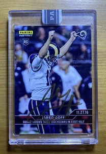 Jared Goff 2016 Panini Instant Authentic Autograph RC Rookie #’d 24/25 Errore?? - Foto 1 di 3