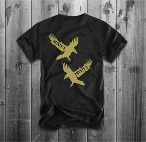 T-shirt Huginn & Muninn vichingo corvi di Odino mitologia norrena - Foto 1 di 1