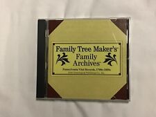 Family Tree Maker's Family Archives CD #172 Penn PA Vital Records 1700’s 1800’s