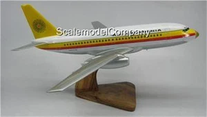 B-737-200 California Air Boeing Airplane Mahogany Dried Wood Model Large New - Picture 1 of 1