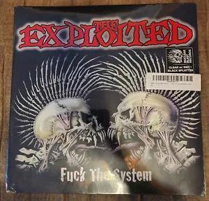 The Exploited - Fuck the System Clear W Red & Black Splatter New Vinyl LP - Picture 1 of 3