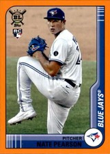 2021 Topps Big League Orange #9 Nate Pearson Toronto Blue Jays Rookie