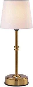 Cordless Table Lamp, 16" Fabric Shade Desk Lamp with 3-Level Brightness, 5200mAh - Picture 1 of 7