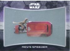 Star Wars Force Awakens Chrome Ships & Vehicles Chase Card 10 Rey's speeder