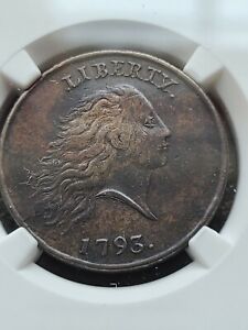 1793 CHAIN LARGE CENT NGC XF DETAILS! W/ PERIODS, S-3, B-4, R-3 BEAUTIFUL HUES!