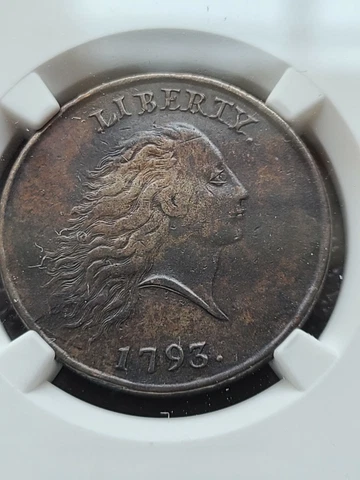 1793 CHAIN LARGE CENT NGC XF DETAILS! W/ PERIODS, S-3, B-4, R-3 BEAUTIFUL HUES! Cover
