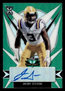 2021 Leaf Valiant Green #BAJS1 JaCoby Stevens /99 - Picture 1 of 2