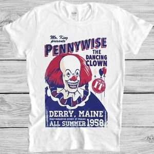 Stephen King's que Pennywise Payaso Halloween Camiseta top infantil tshit T Shirt #2