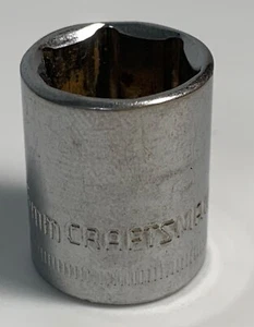Vintage Craftsman USA 13mm 6 Point 1/4" Drive Shallow Socket 43514 S-AC - Picture 1 of 4